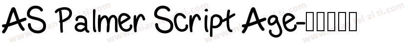 AS Palmer Script Age字体转换